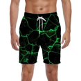 thumbnail image 1 of Brythos Men's Board Shorts,Quick-Drying Elastic Waist Beach Shorts,Drawstring Board Shorts Breathable Beachwear,Green,XXXXXL, 1 of 5