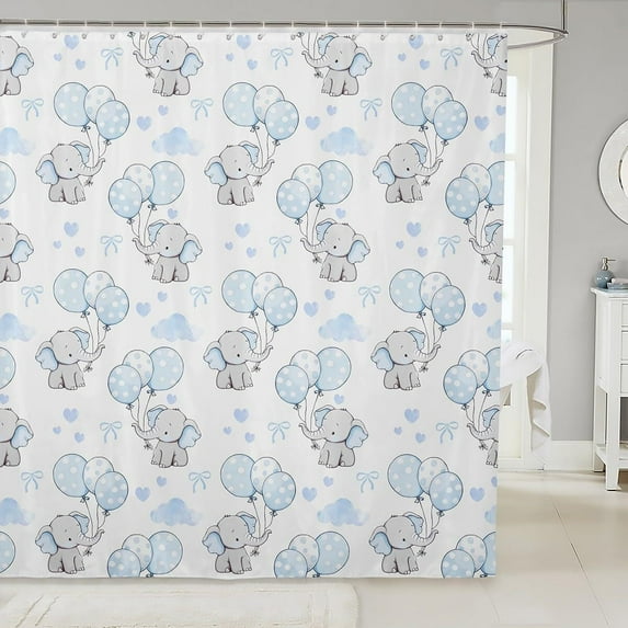 Brythos Shower Curtains,Bead-Style Waterproof Technology Shower Curtains for Bathroom,Easy and Secure Installation Fabric Shower Curtain,Style37,72"X78"