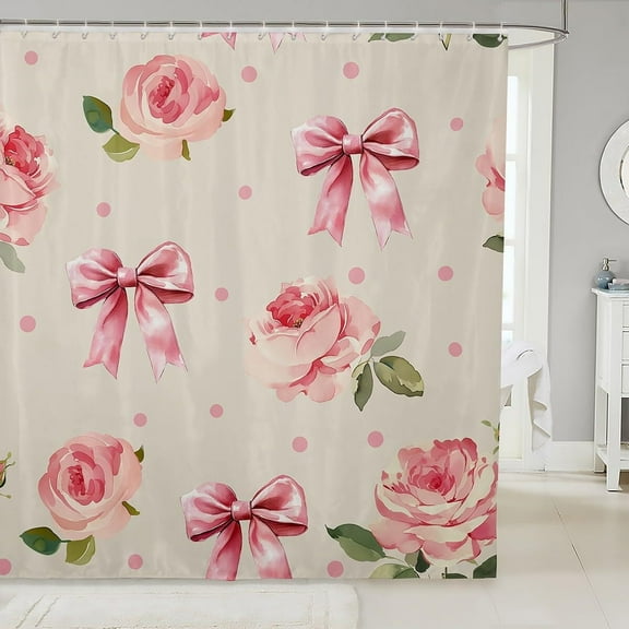 Brythos Shower Curtains,Coordinated Home Styling Shower Curtains for Bathroom,Bead-Style Waterproof Technology Fabric Shower Curtain,Style8,72"X72"