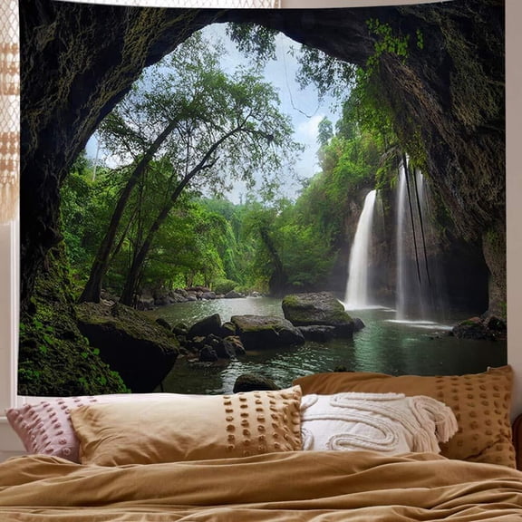 Brythos Tapestry for Bedroom,Beautiful View at Home Wall Tapestry,Joyful and Satisfying Living Tapestry Wall Hanging,Multicolor,40"X60"