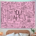 thumbnail image 1 of Brythos Tapestry for Bedroom,Clean and Bold Design Language Wall Tapestry,Boost Confidence and Emotional Strength Tapestry Wall Hanging,Pink,60"X80", 1 of 5