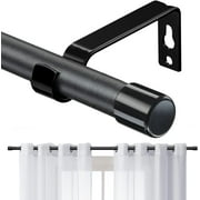SOUMNS Small Curtain Rods for Windows 28 to 48 inch, 5/8 Inch Small Drapery Curtain Rodswith Brackets for Bedroom Kitchen