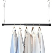 BsBsBest Hanging Closet Rod, 15-25 inch Adjustable Closet Hanging Organizer, 35 inch Height Space-Saving Clothes Hanging Bar