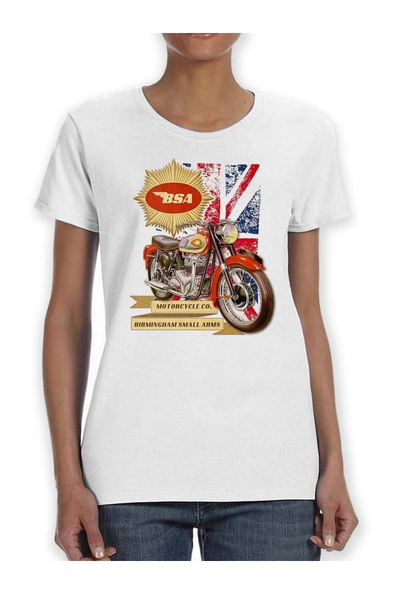 Bsa Motorcycle Co. T-Shirt Women -BSA Designs, Female 4X-Large