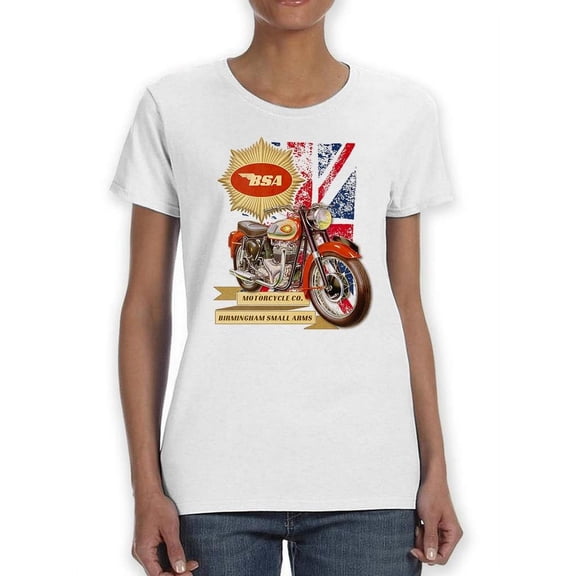 Bsa Motorcycle Co. T-Shirt Women -BSA Designs, Female Medium