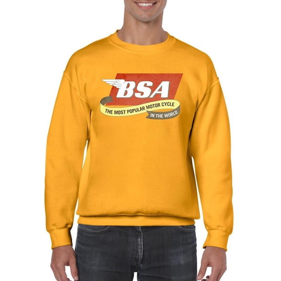 Bsa The Most Popular Motorcycle Sweatshirt Men -BSA Designs, Male Medium