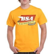 Bsa The Most Popular Motorcycle T-Shirt Men -BSA Designs, Male x-Large