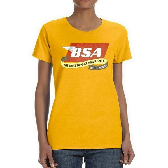 Bsa The Most Popular Motorcycle T-Shirt Women -BSA Designs, Female Medium