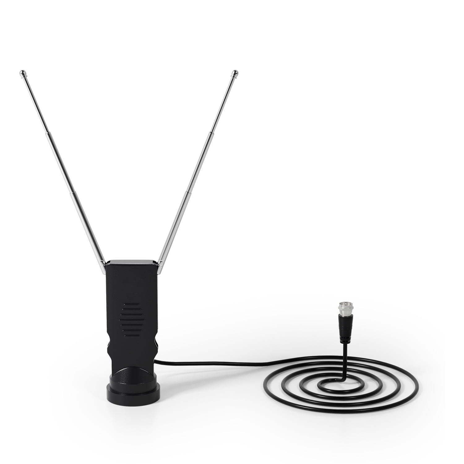 Bsadne Smart Indoor TV Antenna - Long Range Rabbit Ears, Cable-Free ...