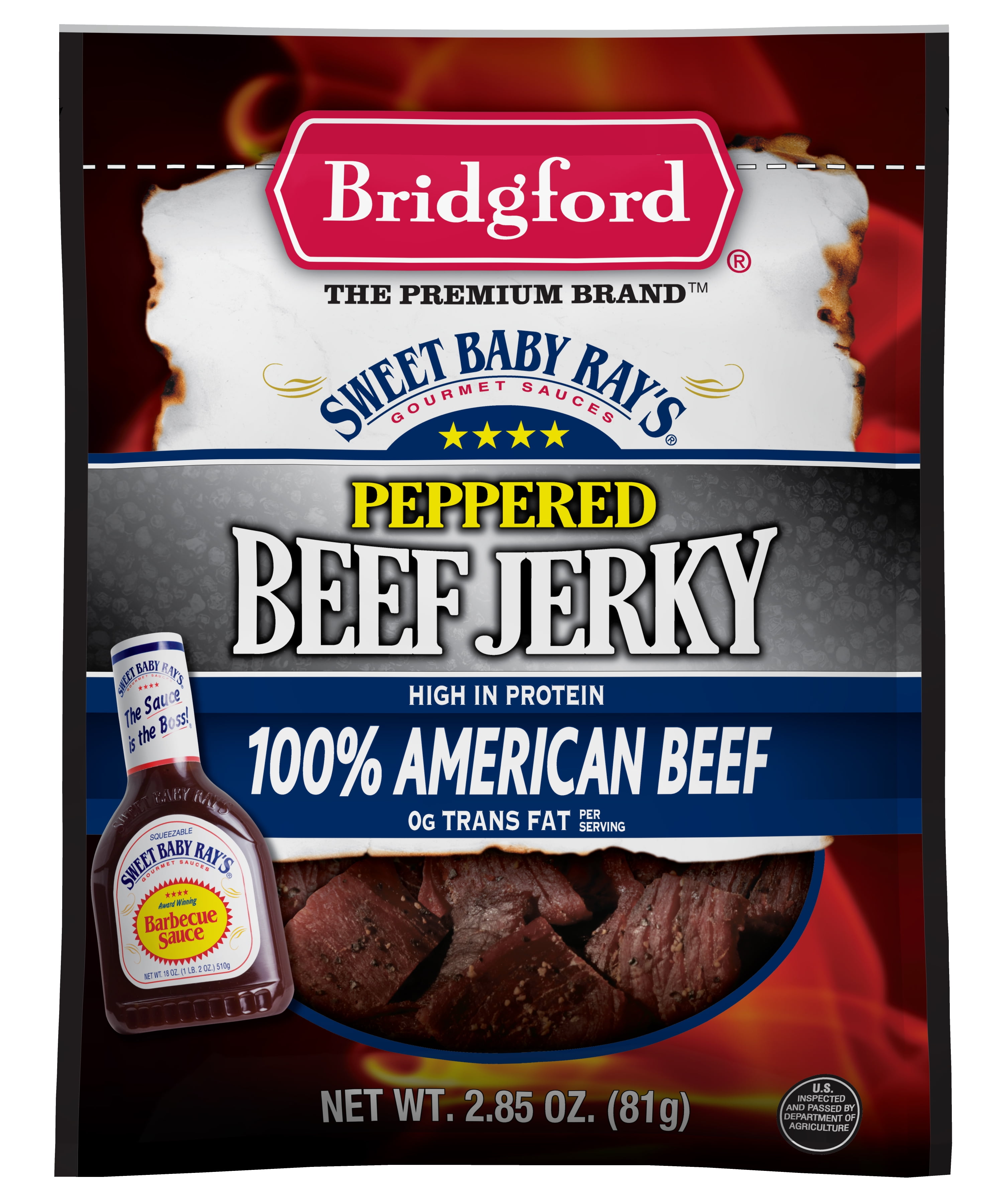 Bsbr Peppered Beef Jerky 2.85 oz