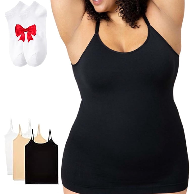 JOYSHAPER Shapewear Cami Tummy Control Body Camisole Tops Seamless Compression Tank Top Shapewear Slimming Body Shaper Nude L At Amazon Women's Clothing Store