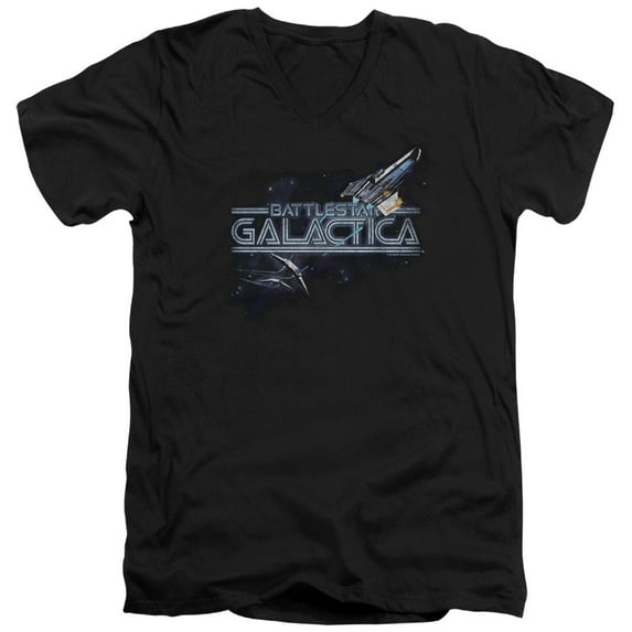 Bsg - Cylon Persuit - Slim Fit V Neck Shirt - XX-Large
