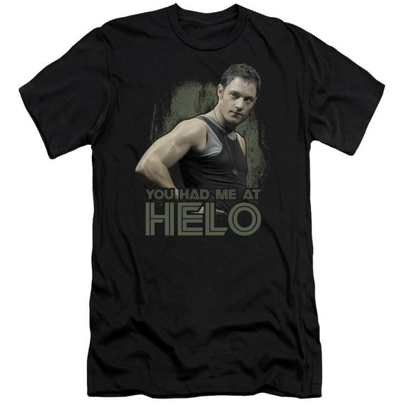 Bsg - Had Me At Helo - Slim Fit Short Sleeve Shirt - Large