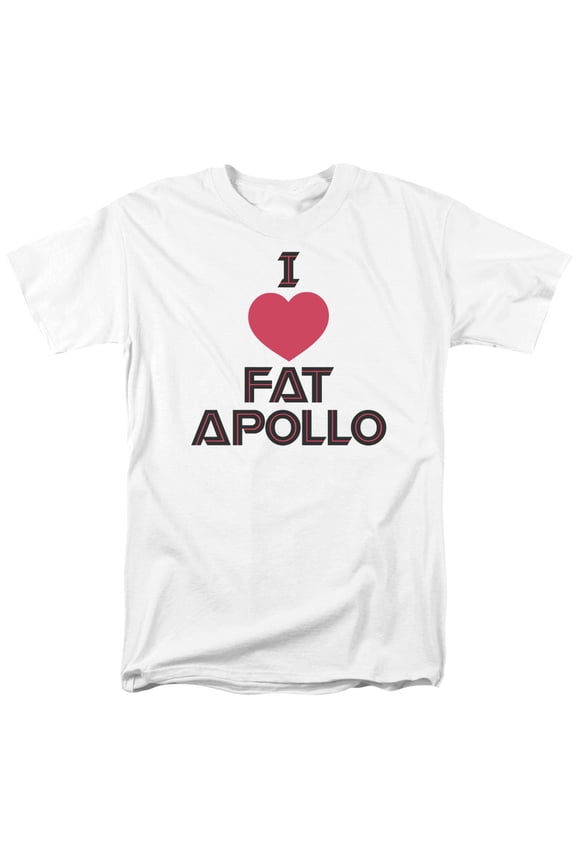 Battlestar Galactica - I Heart Fat Apollo - Adult Unisex T-Shirt - White