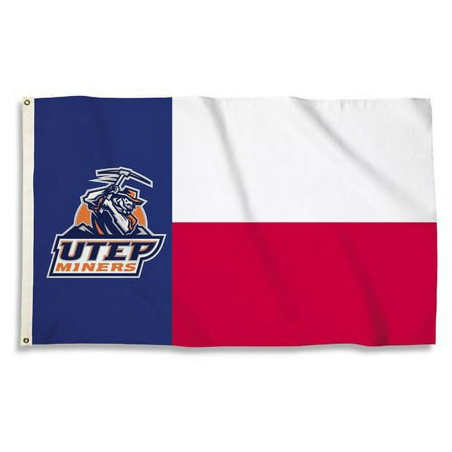 Bsi Products Inc Texas El Paso Miners Flag with Grommets Flag with Grommets
