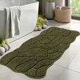 thumbnail image 1 of Bsicpro Bath Mat, Non-Slip Backing, Extra Soft Absorbent Shower Bath Carpet for Bathroom Floor,47"x22",Olive Green, 1 of 6