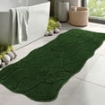 thumbnail image 1 of Bsicpro Bath Mat,Non Slip,Soft Absorbent,3D Textured Decorative Bathroom Floor Mat,Machine Washable,59"x24" Forest Green, 1 of 6