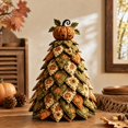 thumbnail image 1 of Bsirktail Halloween Craft Kit, DIY Fabric Tree Decoration Kit, 3D Quilted Halloween Tree Craft Project for Beginners, Tabletop Home Decor DIY Project for Halloween Mantel Shelf Party Display (D), 1 of 6