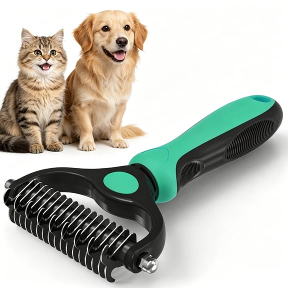 Bsirktail Pet Pro Grooming Tool Clearance, Pet Grooming Rake, Dog Brush for Shedding, Deshedding Brush for Cats, Undercoat Mat Dematting Tool for Long Haired Cats, Grooming Matting Hair