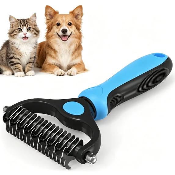 Bsirktail Pet Pro Grooming Tool for Dogs Clearance, Undercoat Rake for Dogs & Cats, Dog Brush for Shedding Remove Mats, Dematting Comb, Safe&Gentle Grooming Brush