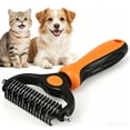 thumbnail image 1 of Bsirktail Pet Pro Grooming Tool for Dogs Clearance, Undercoat Rake for Dogs & Cats, Dog Brush for Shedding Remove Mats, Dematting Comb, Safe&Gentle Grooming Brush, 1 of 9
