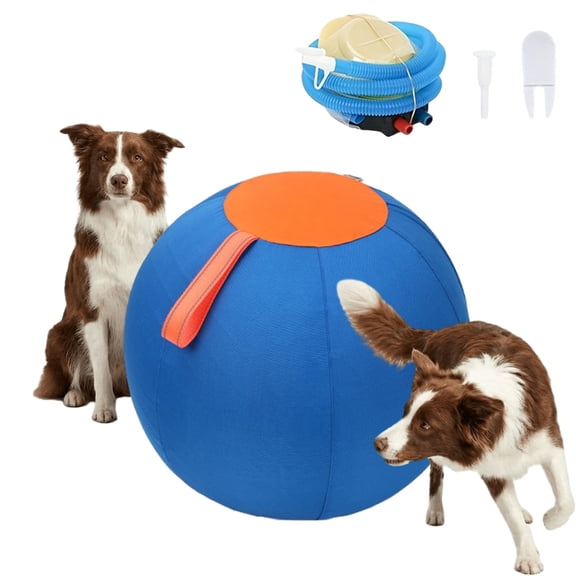 Bsklri Herding Ball, Complete Tear-Resistant Herding Ball for Dogs, Inflatable Interactive Pet Training Play Balls, Tough Chew-Resistant Outdoor Exercise Gear for Large Breeds & Horses