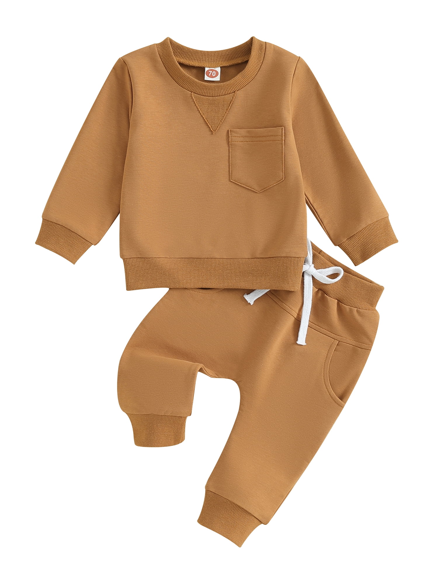 Bslissey 6M 12M 18M 24M 3T Toddler Baby Boys Pants Set Solid Color Long