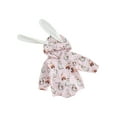 thumbnail image 1 of Bslissey Baby Girls Boys Easter Hooded Romper 3M 6M 12M 18M Cute Bunny Print Long Sleeve Plaid Hoodie Bodysuit Newborn Infant Casual Daily Clothes for Spring Fall, 1 of 9