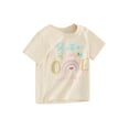 thumbnail image 1 of Bslissey Little Boys Girls Birthday T-shirt Letter Print Crew Neck Pullovers Casual Short Sleeve Shirt Toddler Kids Cute Summer Tops for Daily 2T 3T 4T 5T 6T 7T, 1 of 9