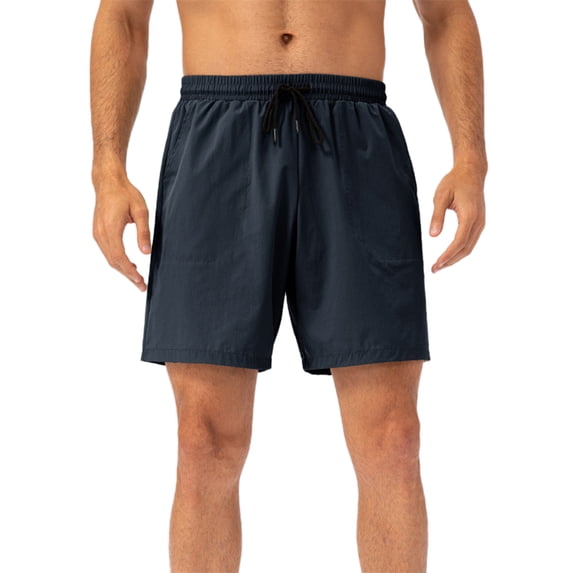 Bslissey Men's Casual Sports Shorts Solid Color Drawstring Lightweight Joggers Male Elastic Waist Loose Athletic Short Pants for Gym Workout S-2XL