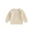 thumbnail image 1 of Bslissey Toddler Baby Boys Girls Woolen Sweater 3M 6M 9M 12M 18M 24M 3T Solid Color Crew Neck Knit Pullovers Casual Long Sleeve Knitwear Jumper Infant Warm Daily Tops, 1 of 9