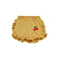thumbnail image 1 of Bslissey Toddler Baby Girls Bloomer Shorts Elastic Waist Cherry Embroidery Ruffles Short Pants 6M 12M 18M 24M 3T 4T 5T Kids Summer Cute Shorts for Casual Daily, 1 of 9