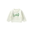 thumbnail image 1 of Bslissey Toddler Baby Girls Knitted Sweater Long Sleeve Letter Embroidery Warm Pullover Jumper Tops Infant Loose Knitwear for Casual Daily 6M 9M 12M 18M 24M 3T, 1 of 9