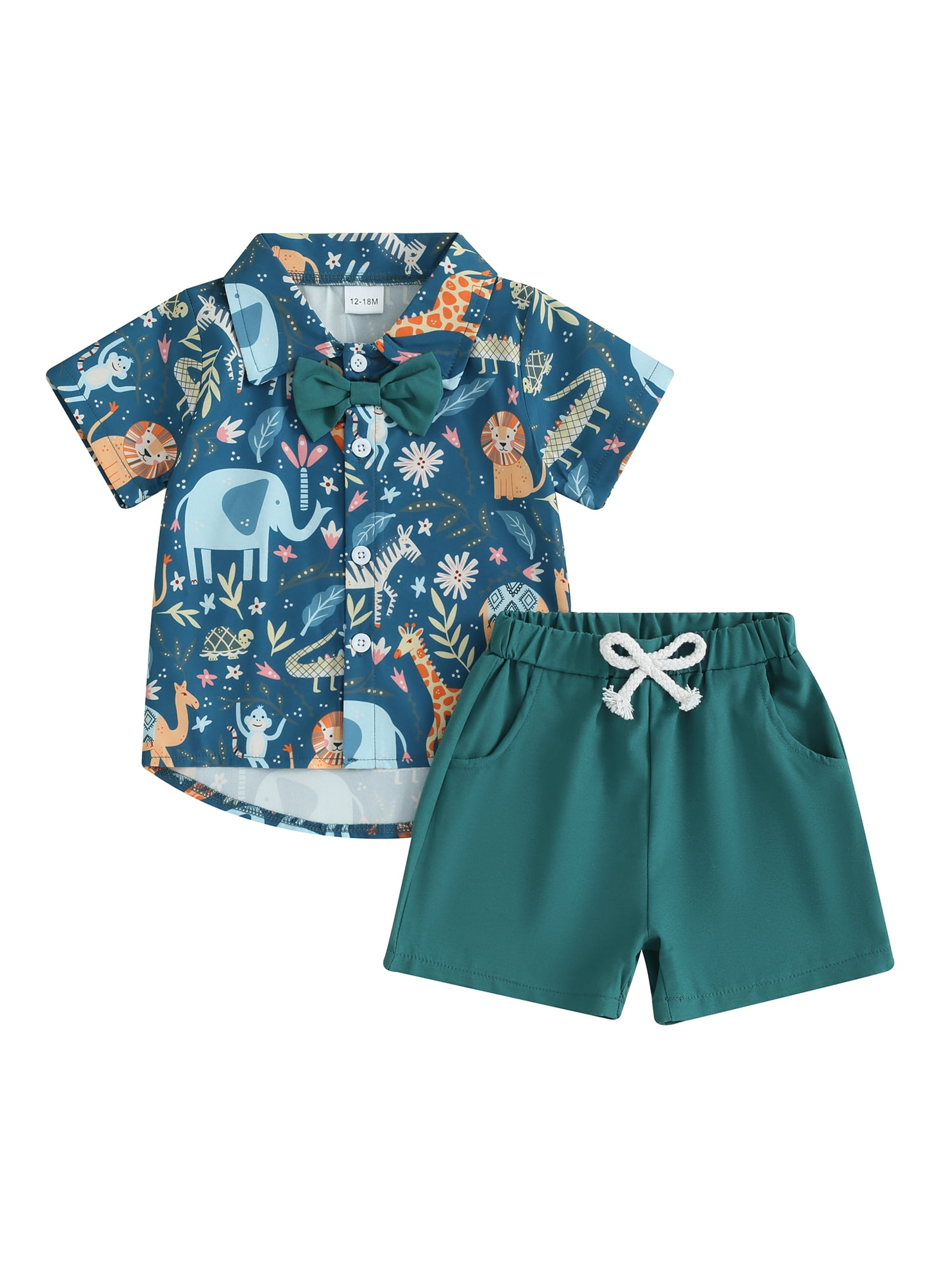 Summer Arrival Baby Kids Boys Cotton Casual Style Cartoon Pattern Color Patchwork Shorts