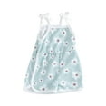 thumbnail image 1 of Bslissey Toddler Little Girls Cami Rompers Flower Print Tie Up Spaghetti Strap Shorts Jumpsuit Kids Summer Cute Sleeveless Playsuit for Daily Vacation 6 Months-4 Years, 1 of 8