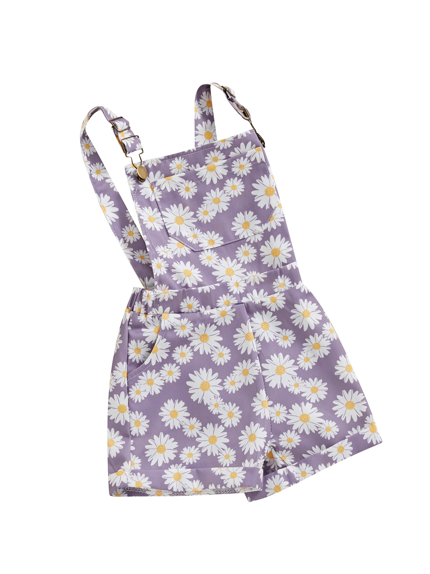 Toddler Double Pocket Fruit Denim Overalls