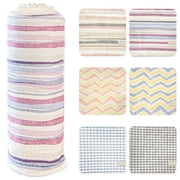 Bsofter Reusable Paper Towels, 24 Pack 10x10 Inch Cloth Napkins, Super Soft Paperless Kitchen Towels Washable Absorbent for Daily Cleaning Zero Waste