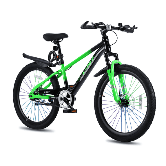 Bstjewey 20/24 Inch Kids Mountain Bike, Dual Disc Brakes, Suspension ...