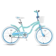 Bstjewey 20" Kids Bike, Fits Riders 48" - 61", Green, Child, Girls