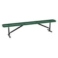 thumbnail image 1 of Bstjewey 8 ft Heavy Duty Outdoor Park Bench, Metal Steel, Green, 4-6 Seat, 1 of 6