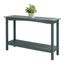 Better Homes & Gardens Davenport Outdoor Patio Rectangular Steel Console Table, Gray