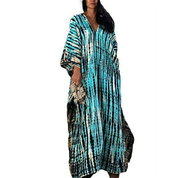 Bsubseach BOHO Lightweight Coverups - One Size Viscose Sundress Swimwear Cover-Up for Women