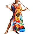 thumbnail image 1 of Bsubseach Bathing Suit Cover Up Colorful Caftan Beach Dress for Women Long Swimsuit Bikini Cover Ups Plus Size, 1 of 7