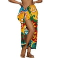 thumbnail image 1 of Bsubseach Colorful Florals Pareo Wrap Sarong, Swimsuit Cover-Up (Women's), 1 of 9