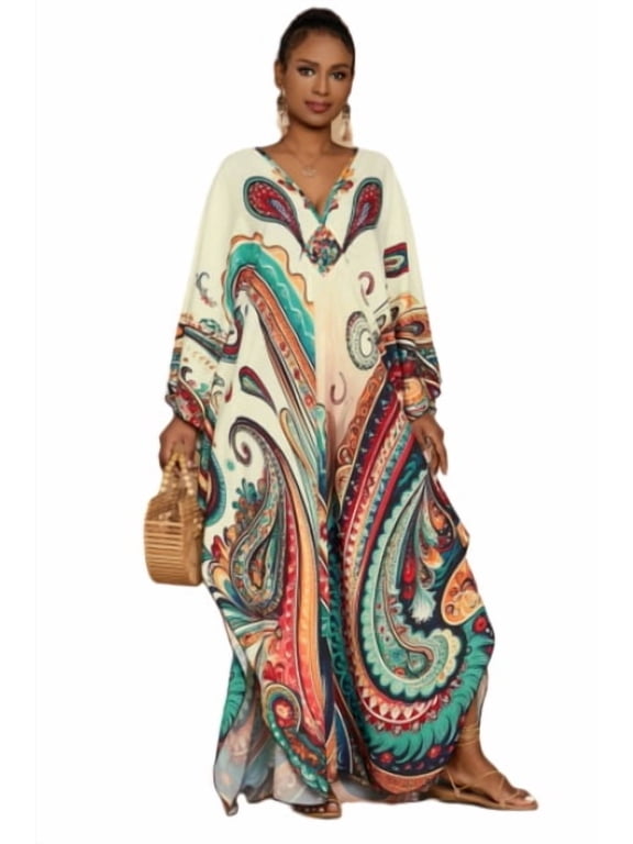 kaftan Dresses for Women Plus Size Swimsuit Cover up Summer Maxi Moomoo Dresses