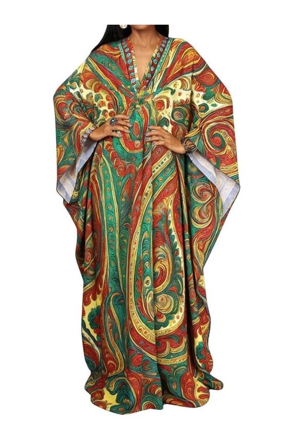 kaftan Dresses for Women Plus Size Swimsuit Cover up Summer Maxi Moomoo Dresses