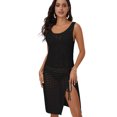 thumbnail image 1 of Bsubseach Hollow Out Crochet Cover Up for Women Sleeveless Side Split Beach Kint Dress, 1 of 6