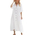 thumbnail image 1 of Bsubseach Kimono Coverup for Women White Half Sleeve Bathing Suit Cover Up Summer Beachwear, 1 of 9