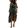 thumbnail image 1 of Bsubseach One Size Open Front Viscose Kimono Beach Swimsuit Cover-Up for Women, 1 of 11