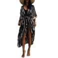 thumbnail image 1 of Bsubseach One Size Open Front Viscose Kimono Beach Swimsuit Cover-Up for Women, 1 of 11